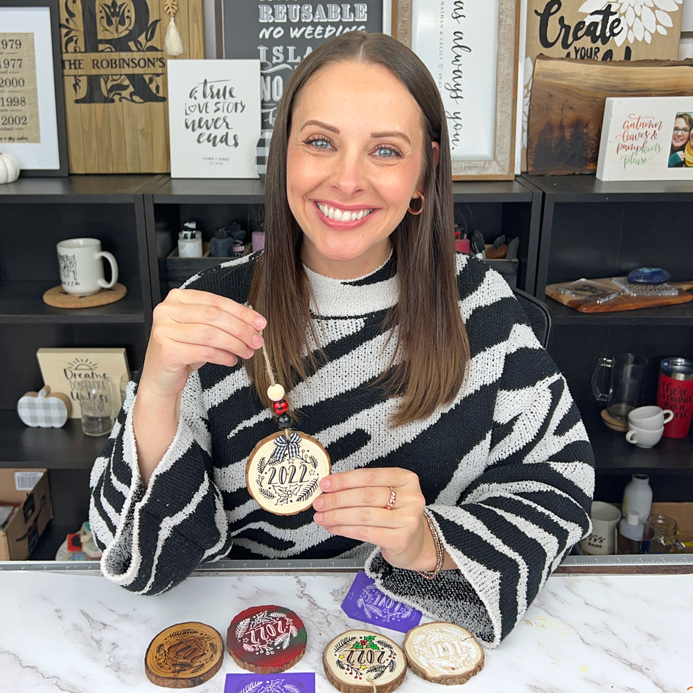 DIY Wood Ornament with Ikonart