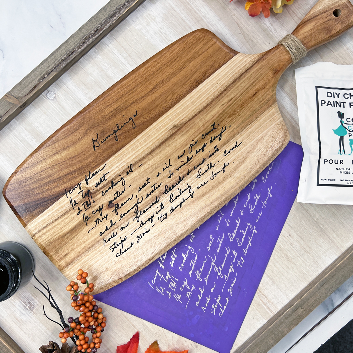 Engraved Recipe Cutting Board - Add a Personal Touch to Your Kitchen