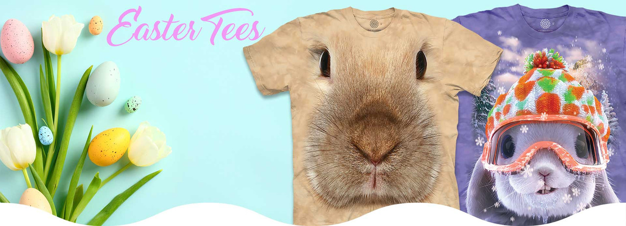 Easter Bunny Eggs Tie Dye T-Shirts Tees