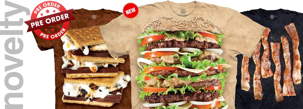 Pre-Order NOW Epic Burger, S'mores & Sizzlin Bacon Tees sizes S-3XL