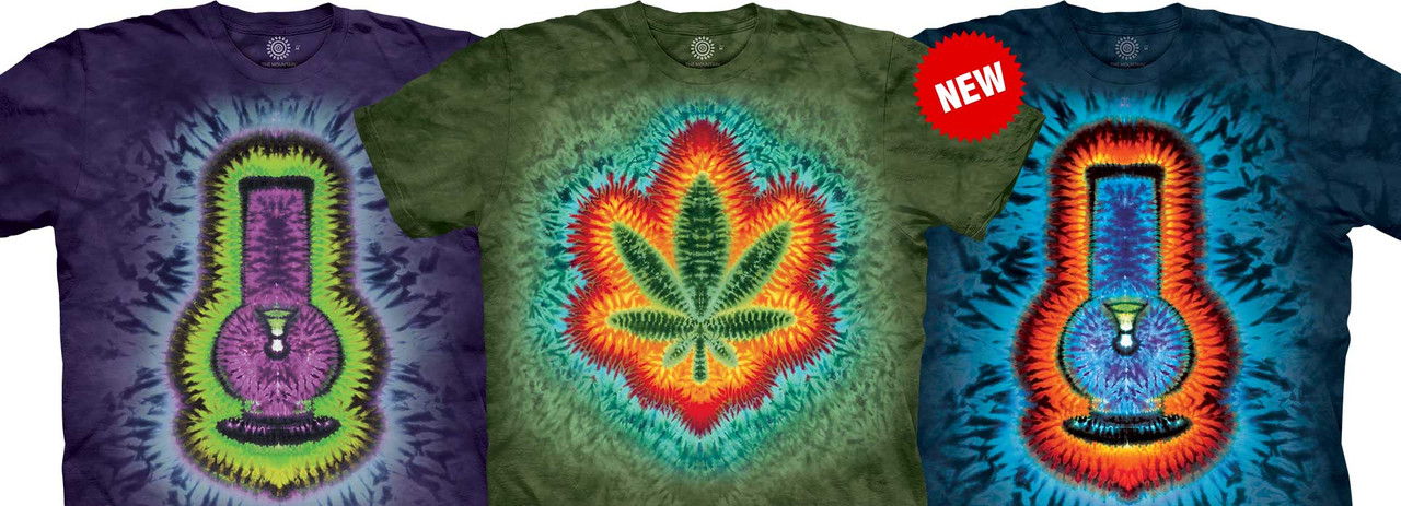 NEW Tie-Dye Bong & Sweet Leaf T-Shirt Tees