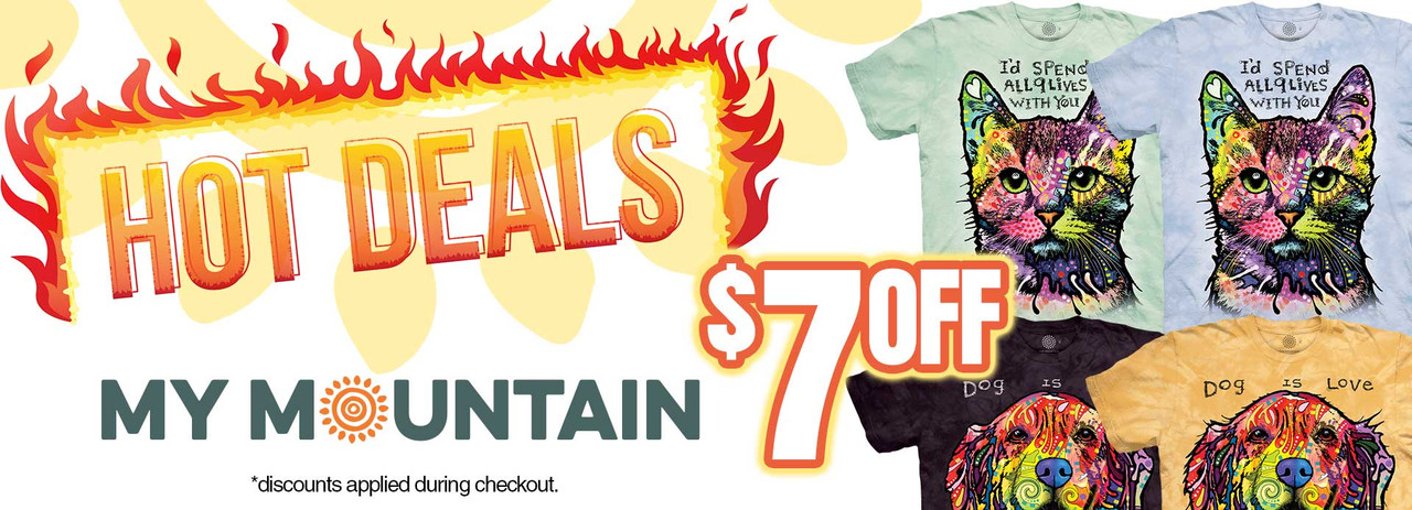 Hot Deals $7 OFF Adult My Mountain Tees