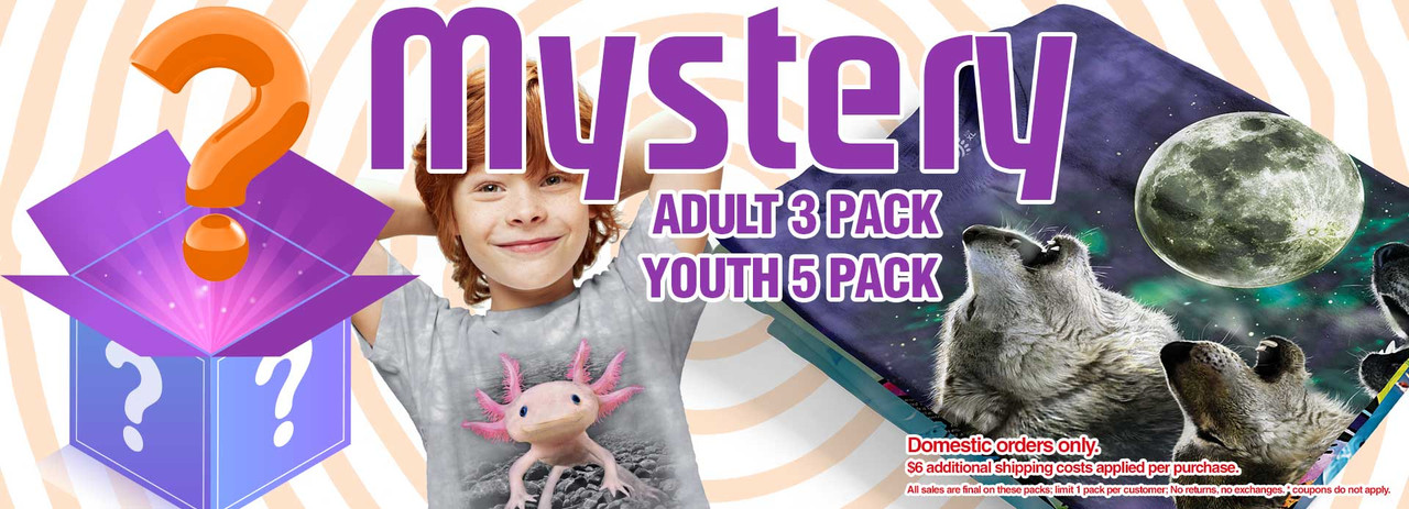 Mystery Packs Adult 3 Pack Youth 5 Pack