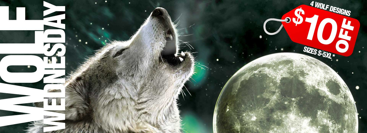 $10 OFF Wolf Wednesday 4 Designs on-sale from $25