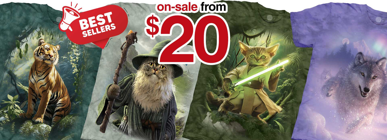 Best Sellers Event - $15 OFF 4 Awesome designs on-sale from $20