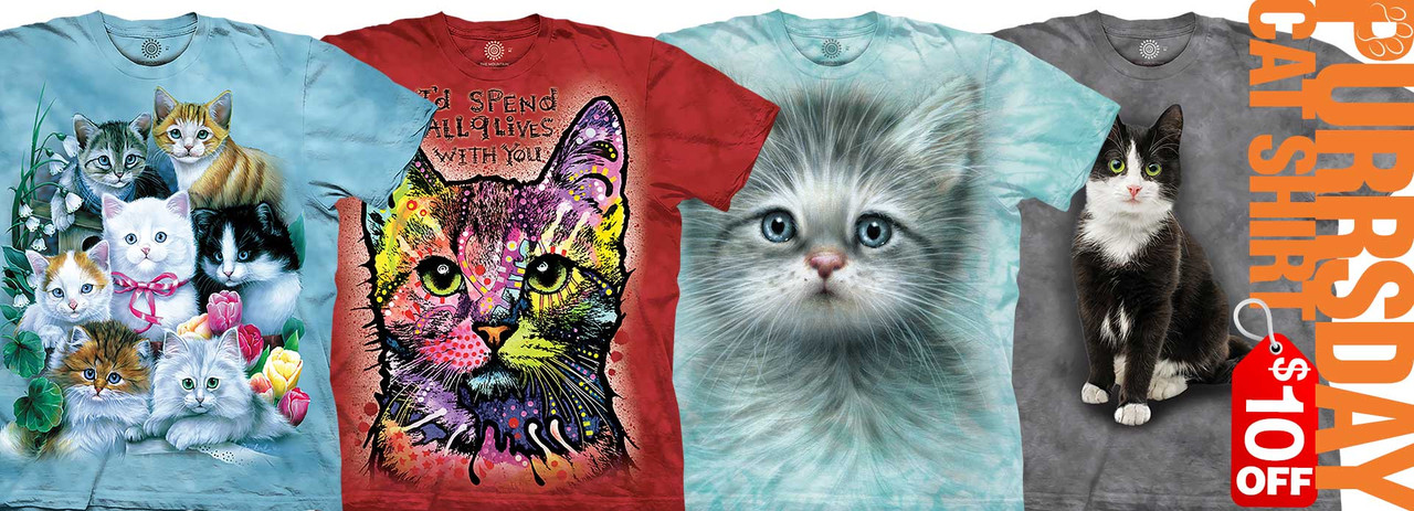 $10 OFF CAT SHIRT PURRSDAY