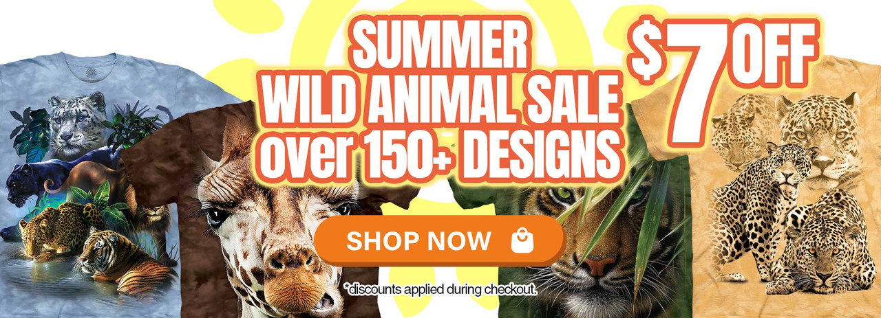 $7 OFF* Summer Wild Animal Sale - SAVE on 150+ designs 