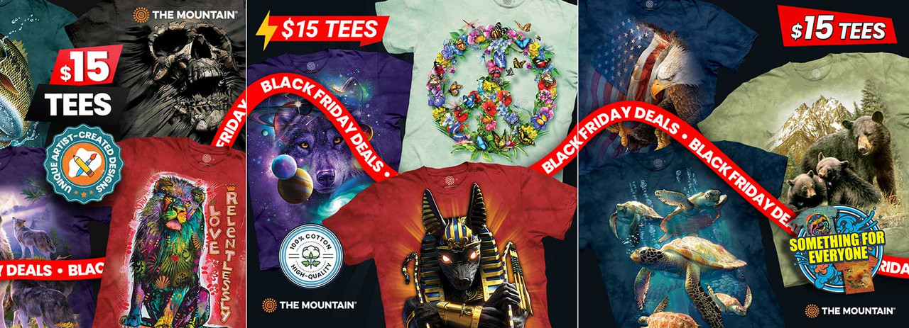 Black Friday Sale $15 Tees over 50 Designs