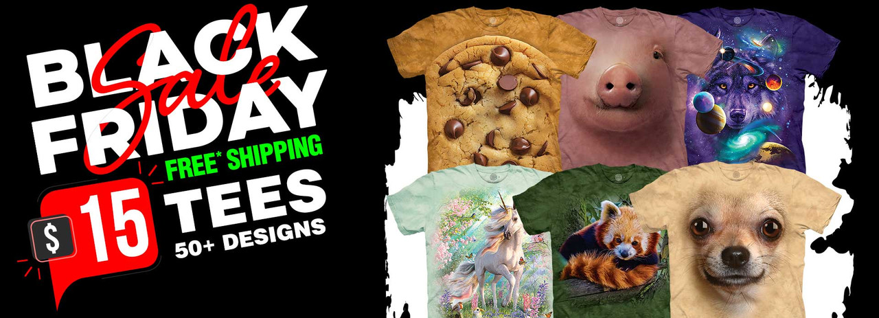 Black Friday Sale $15 Tees over 50 Designs