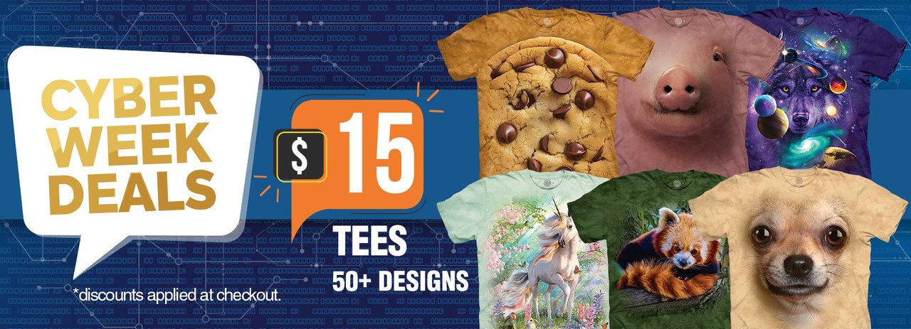 Black Friday Sale $15 Tees over 50 Designs