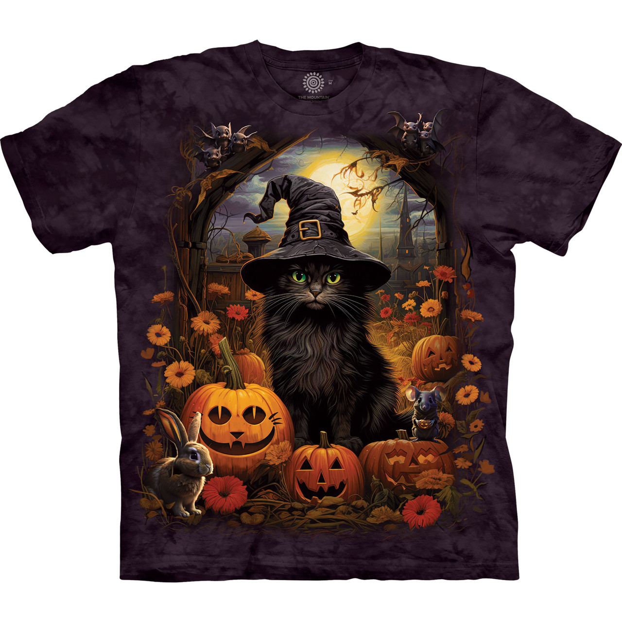 Cat Witch Classic Cotton T-Shirt Tee