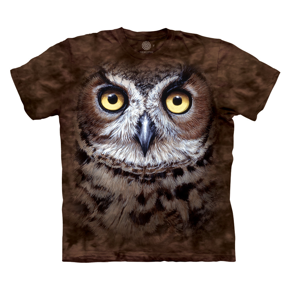 Great Horned Owl Head Kids' T-Shirt Tee