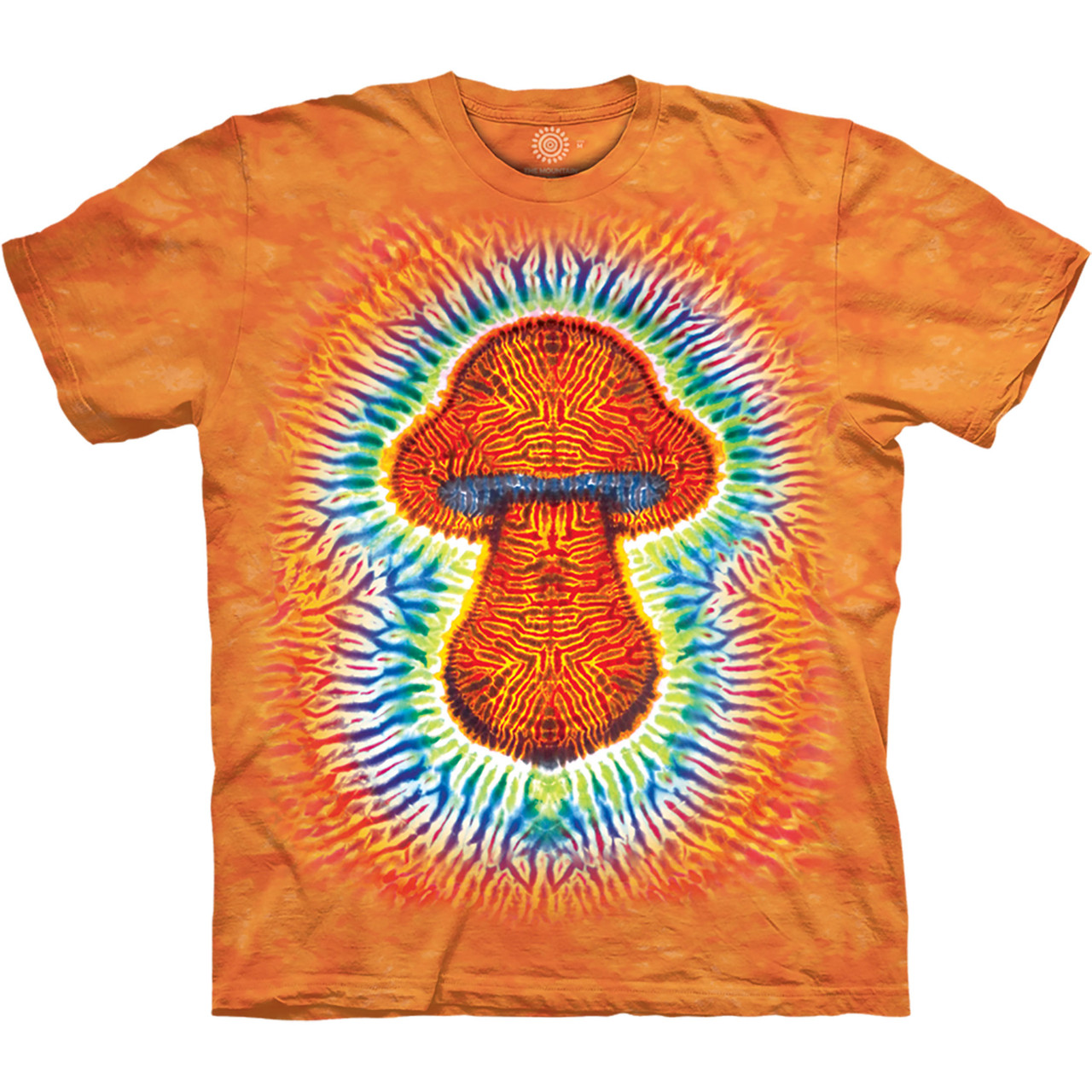 mushroom tie dye t shirt