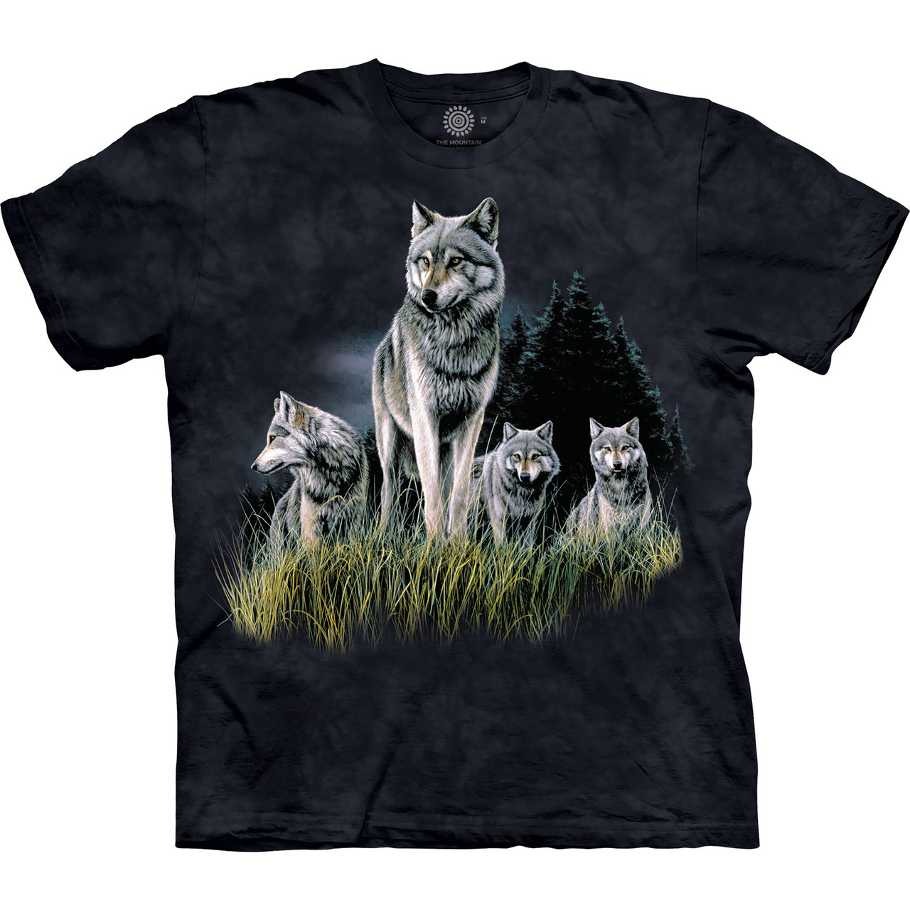 トップス IDEA BOOKS tee the mad shop wolf&wolff Wolves In Grass Classic Cotton T-Shirt | The Mountain Shirts