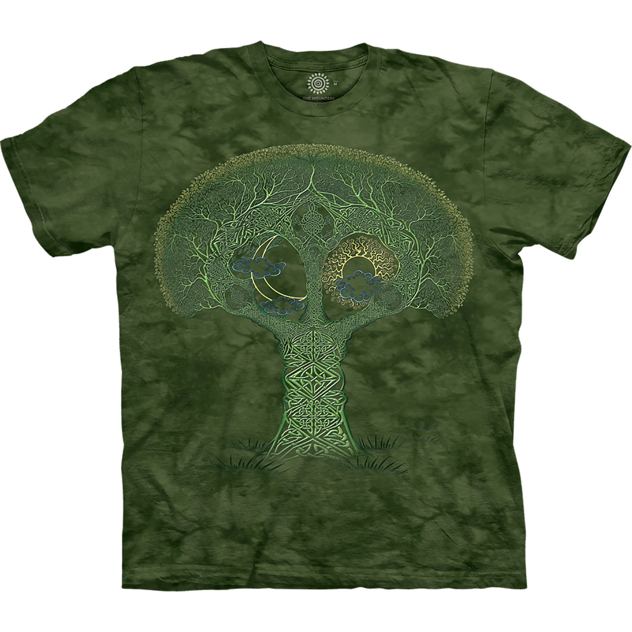 Urban Backwoods Celtic Circle Uomo T-Shirt Verde Taglia S