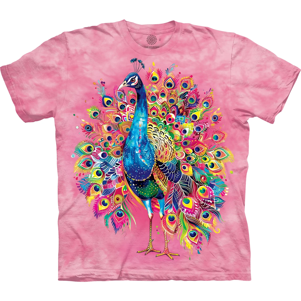 Prismatic Peacock Classic Cotton T-Shirt | The Mountain Shirts