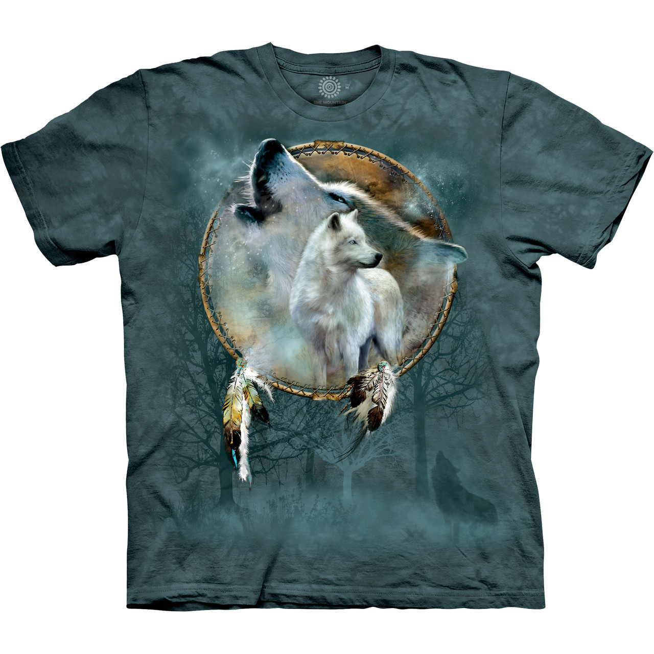 Howling Wolf Shield Classic Cotton T-Shirt | The Mountain Shirts