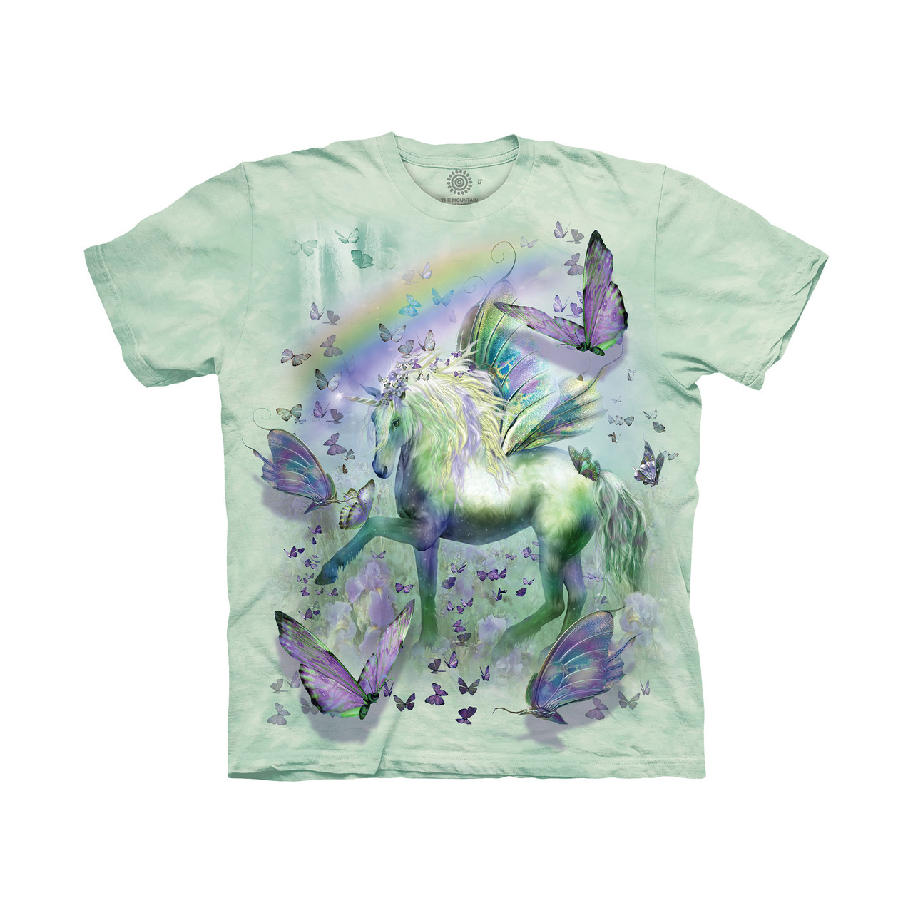 Unicorn Butterflies Classic Cotton T-Shirt The Mountain Shirts