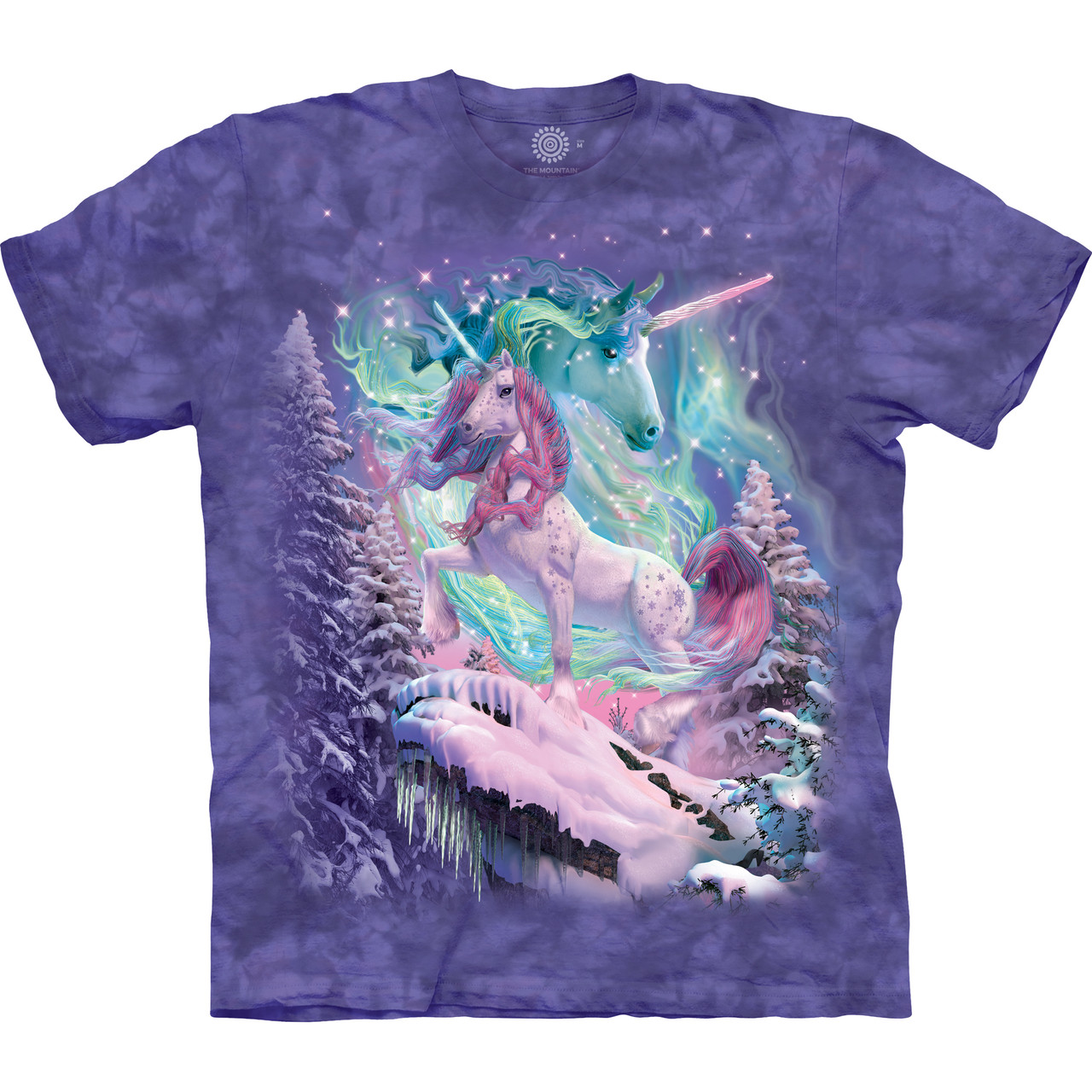 Aurora Unicorn Classic Cotton T-Shirt | The Mountain Shirts