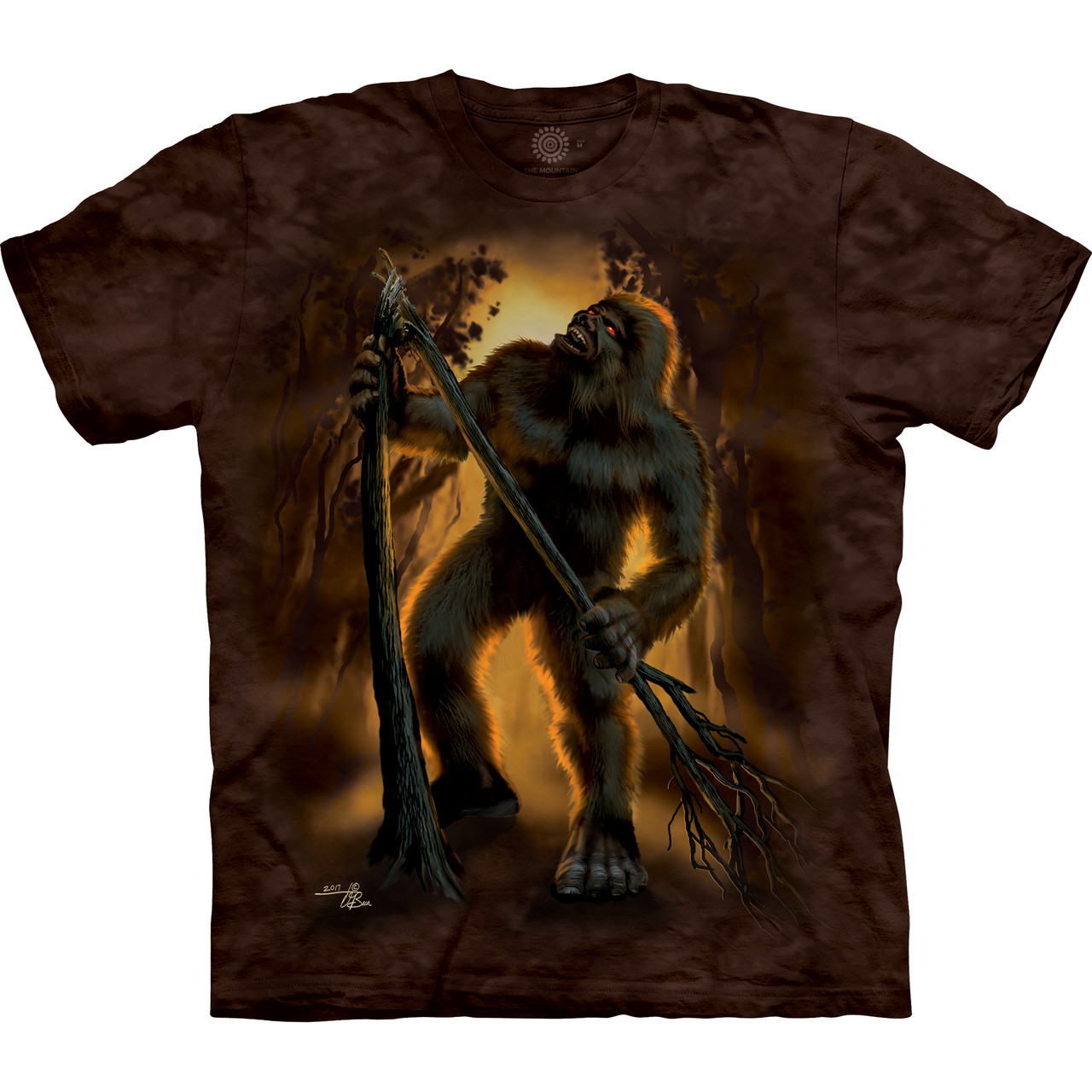 Bigfoot Rising Classic Cotton T-Shirt | The Mountain Shirts