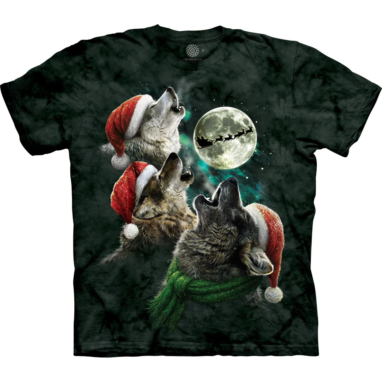 Three Wolf Moon Christmas Classic Cotton T-Shirt | The Mountain Shirts