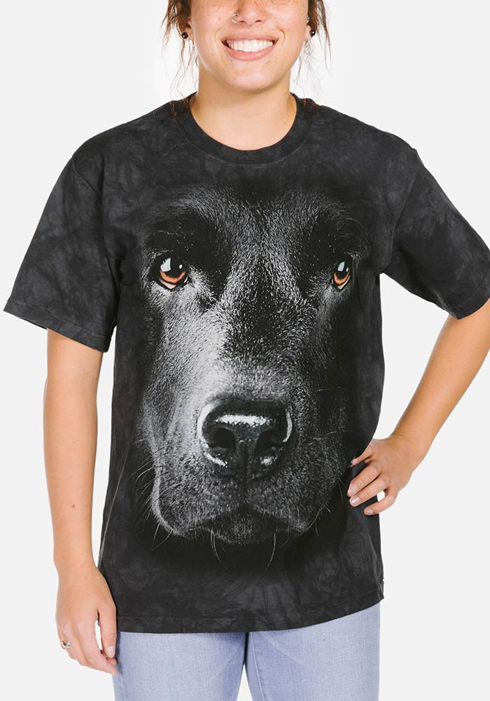 Black Lab Face Classic Cotton T-Shirt Tee