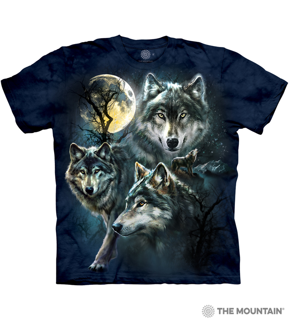 Spatium Natura Coyote Howling Linocut Style T-Shirt