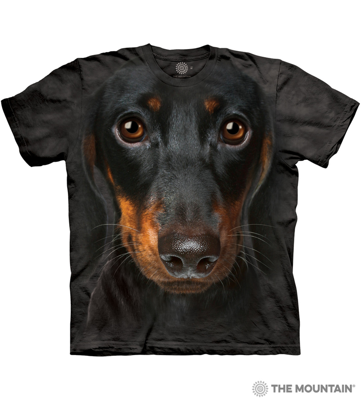 Dachshund Face The Mountain Adult Unisex T Shirt