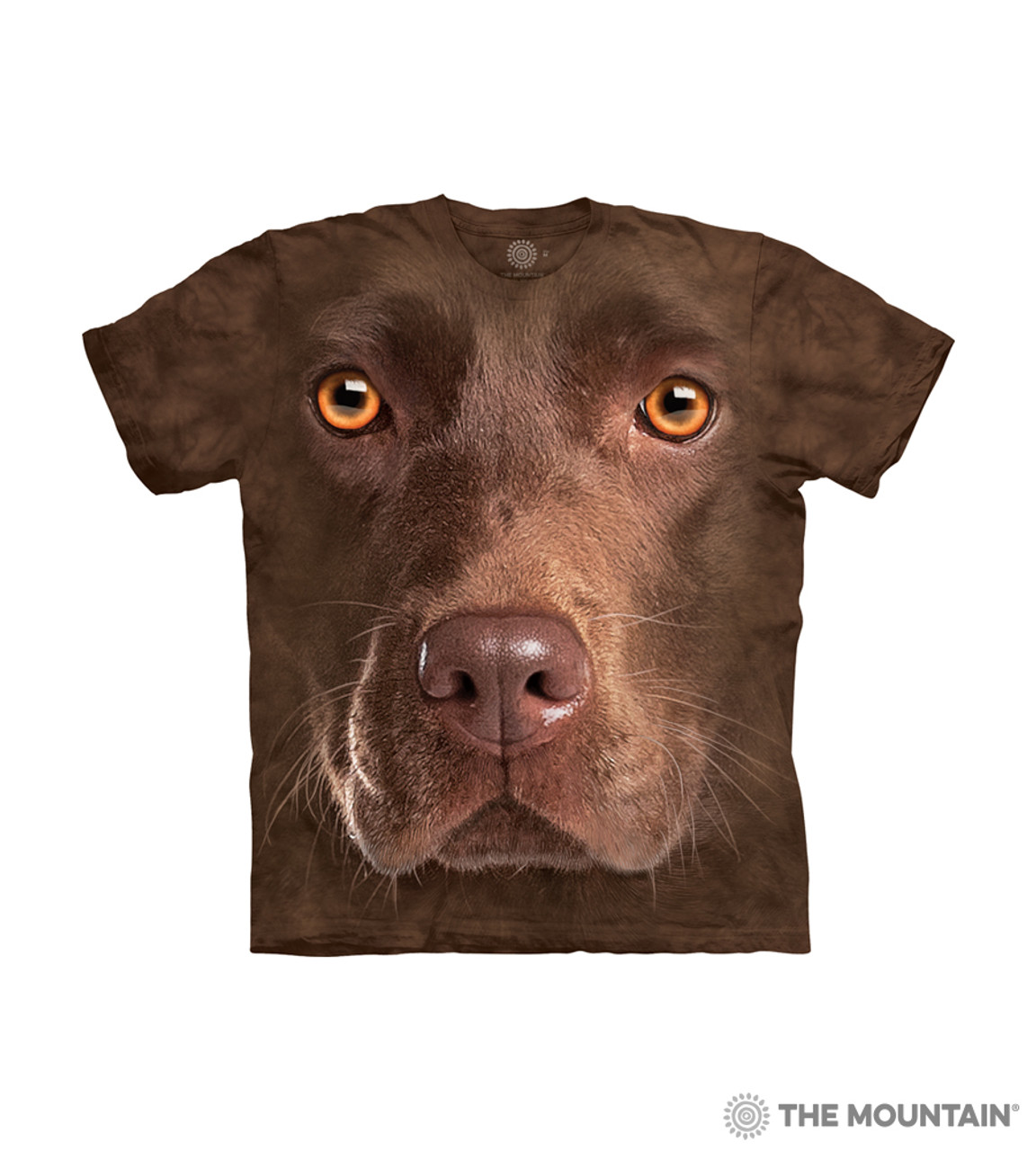 Dogs Boy Girl Child Sizes NEW Chocolate Lab Face Kids T-Shirt from The Mountain 
