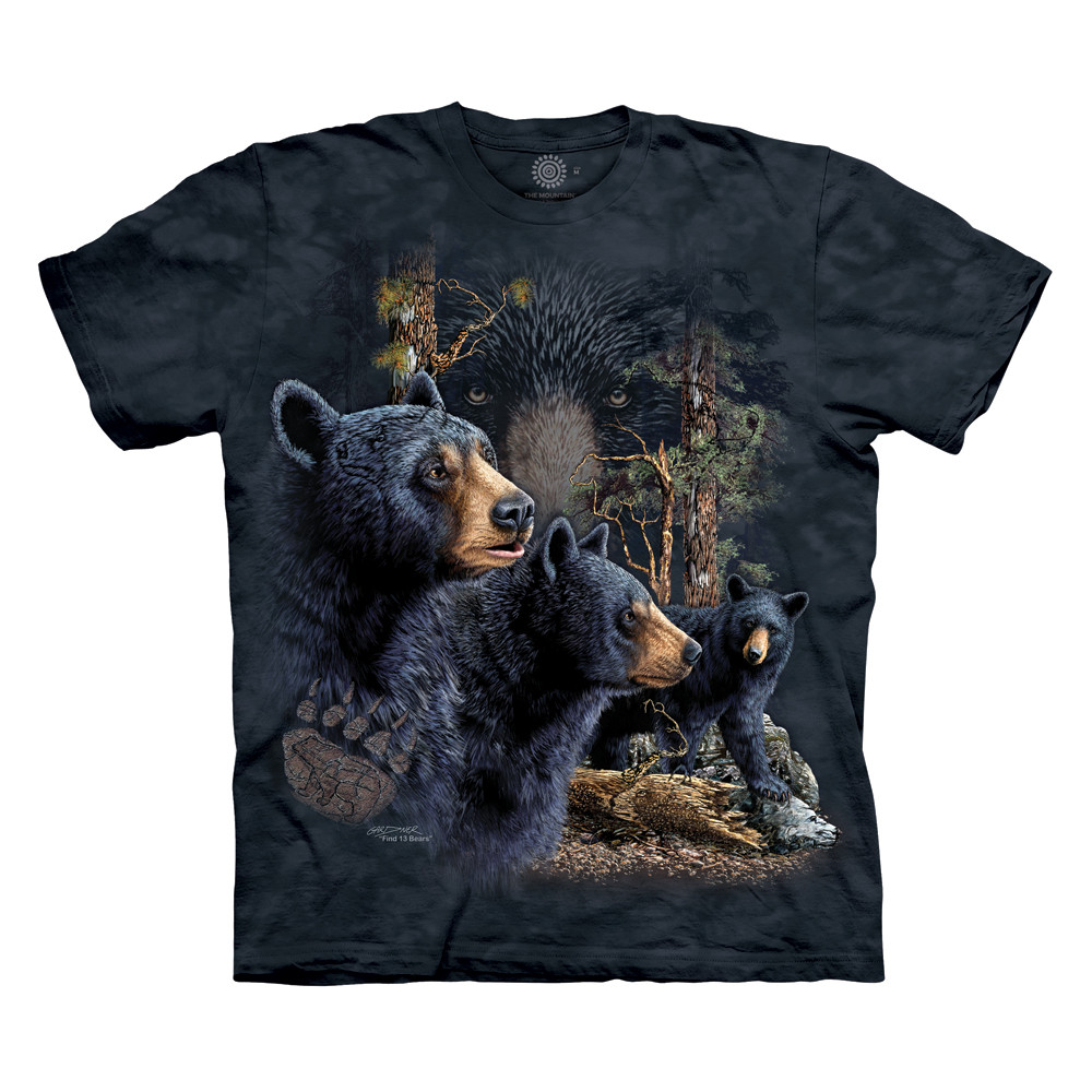 Find 13 Black Bears Classic Cotton T-Shirt Tee