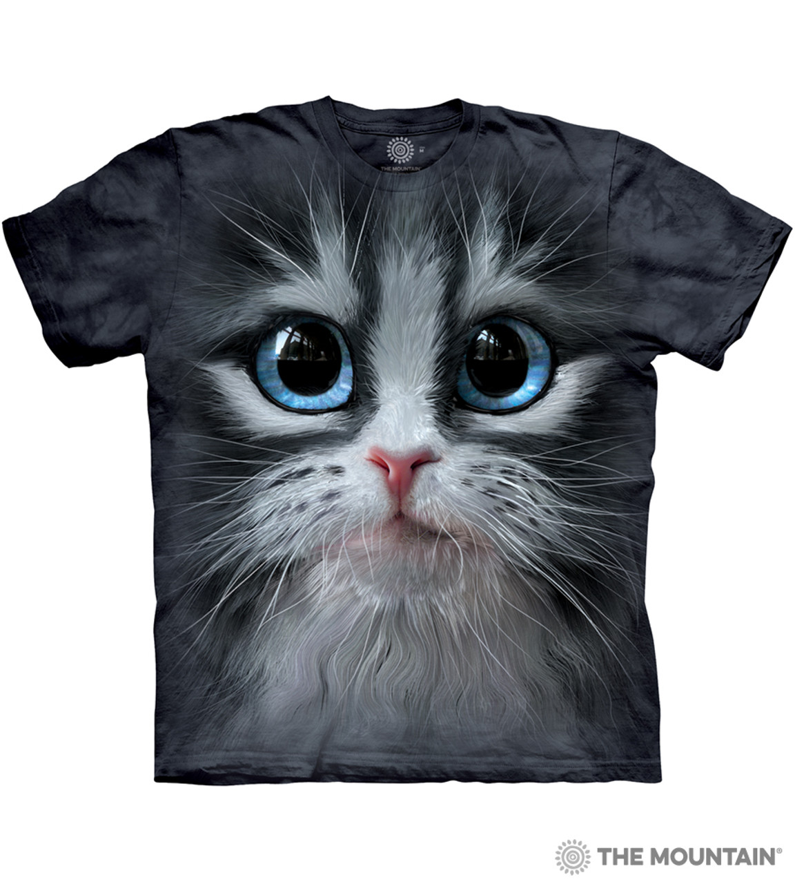 The Mountain Adult Unisex T-Shirt - Cutie Pie Kitten Face