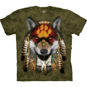 Native Wolf Spirit Classic Cotton T-Shirt