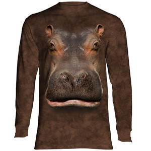 Hippo Head Classic Long-Sleeve T-Shirt