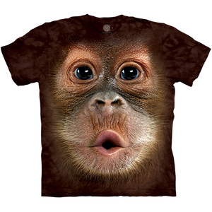 Big Face Baby Orangutan Classic Cotton T-Shirt Tee