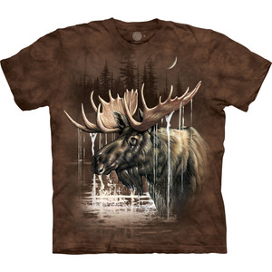 Moose Forest Classic Cotton T-Shirt