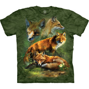 Red Fox Collage Classic Cotton T-Shirt