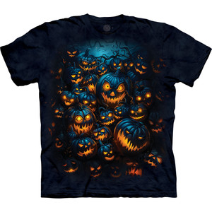 Jack-O-Lantern Pile Classic Cotton T-Shirt