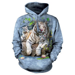 White Tigers Of Bengal Classic Hoodie Sweatshirt