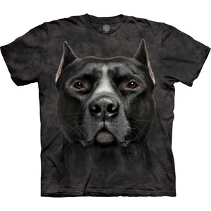 Black Pitbull Face Classic Cotton T-Shirt