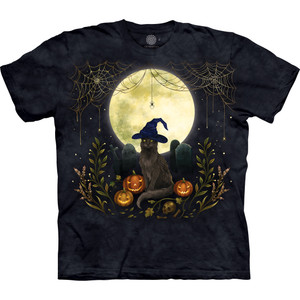 Halloween Cat Classic Cotton T-Shirt
