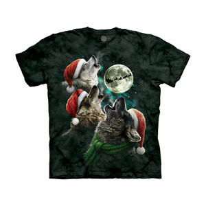 Three Wolf Moon Christmas Classic Cotton T-Shirt | The Mountain Shirts