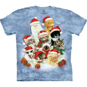 10 Kittens Christmas Classic Cotton T-Shirt