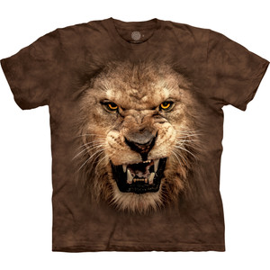 Big Face Roaring Lion Classic Cotton T-Shirt