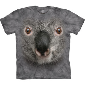 Grey Koala Face Classic Cotton T-Shirt