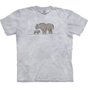 Rhino Sketch Classic Cotton T-Shirt