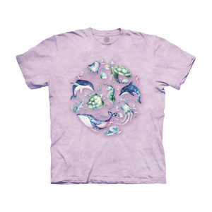 Watercolor Ocean Collage Kids' T-Shirt