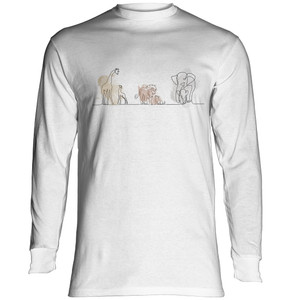 Zoo Collage Sketch Classic Long-Sleeve T-Shirt