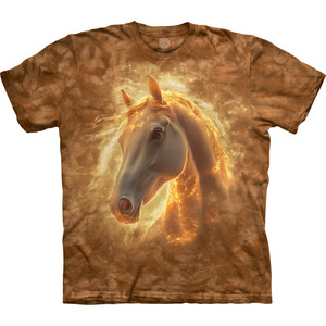 トップス house on the hill L/S Tee (Brown Horse) The Mountain Find 15 Horses Equine Appaloosa Paint T-Shirt Adult