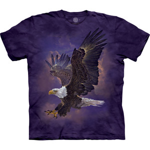 Eagle Violet Sky Classic Cotton T-Shirt