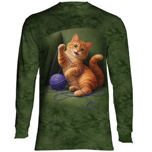 Tangled Kitten Classic Long-Sleeve T-Shirt